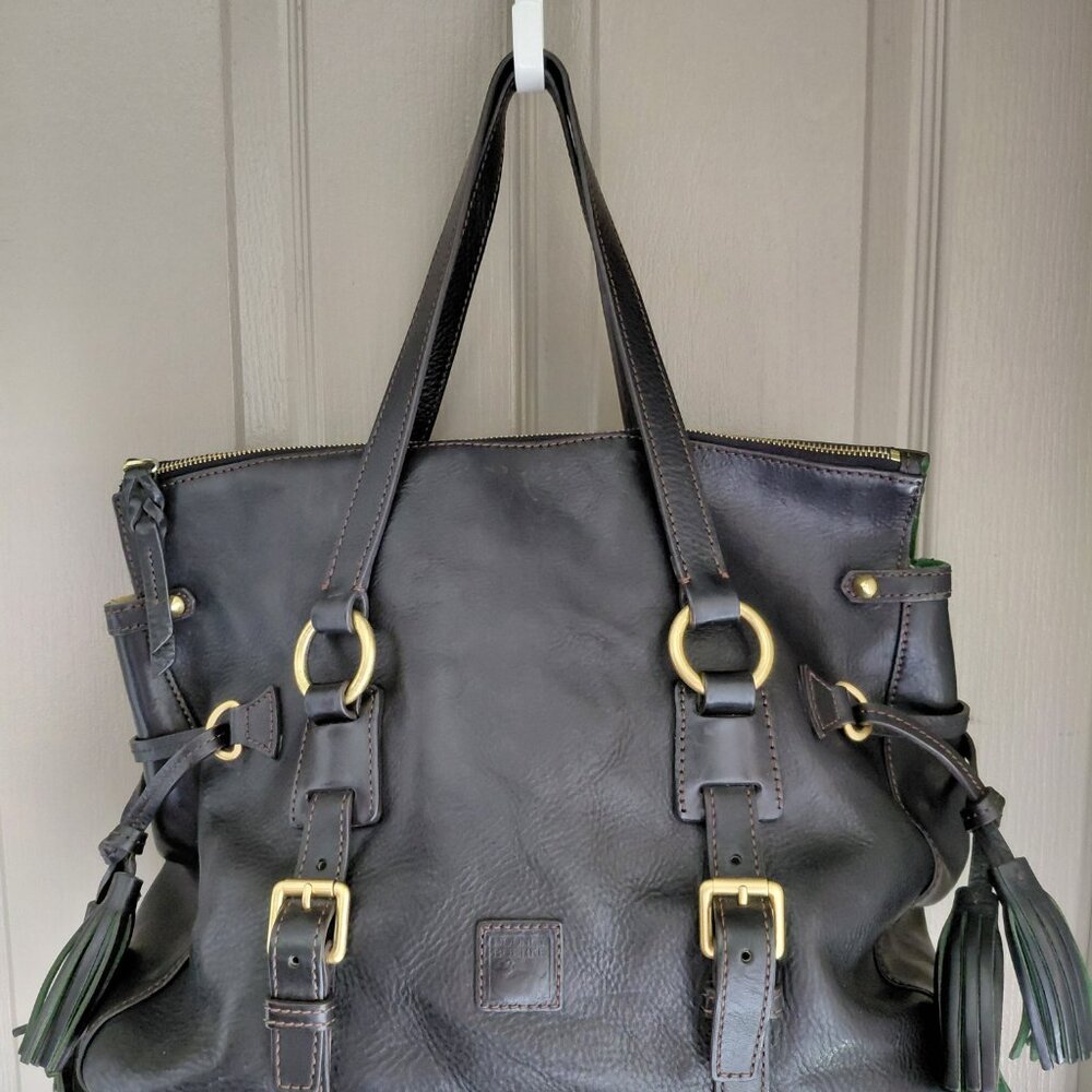 Dooney & Bourke Leather Florentine Satchel - Picture 9 of 9
